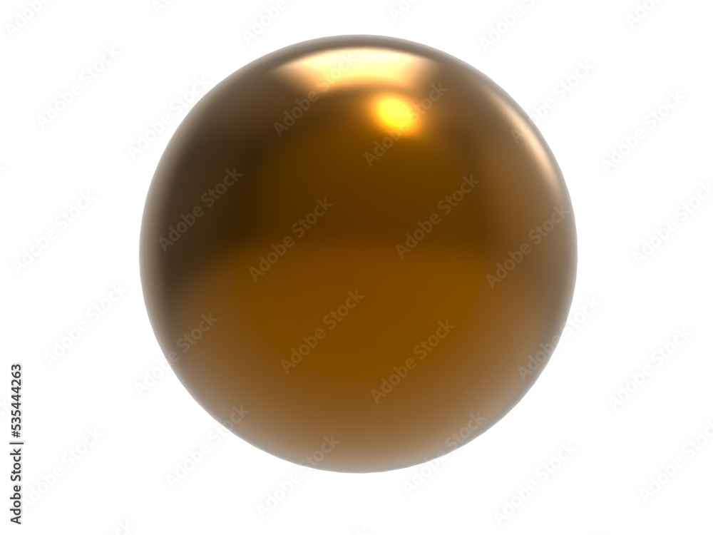 Brass metal sphere. Brass metal sphere.