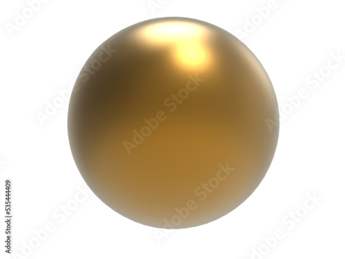 Golden sphere.