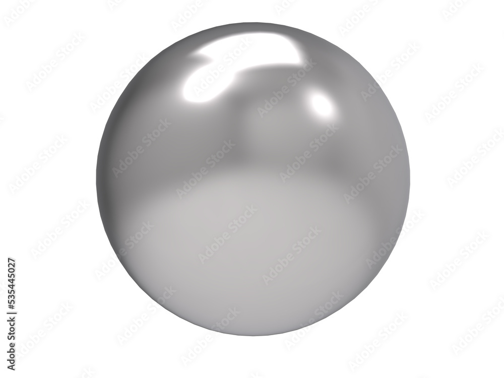 Silver sphere. Silver sphere.