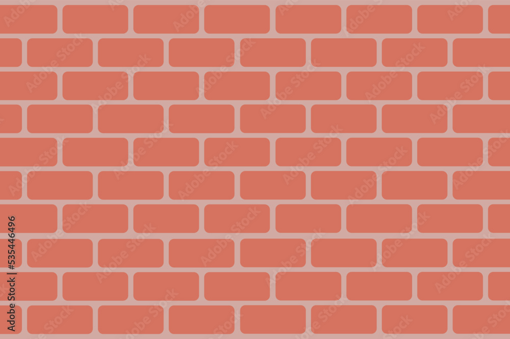 Fototapeta premium red brick wall. Isolated background to fill. Stone wall patterns.
