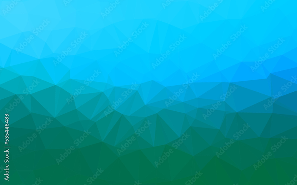 Light Blue, Green vector polygonal background. Light Blue, Green vector polygonal background.