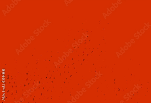 Light orange vector pattern with gender elements.