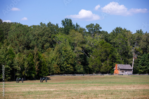 American civil war cannons at Shiloh National Military Park