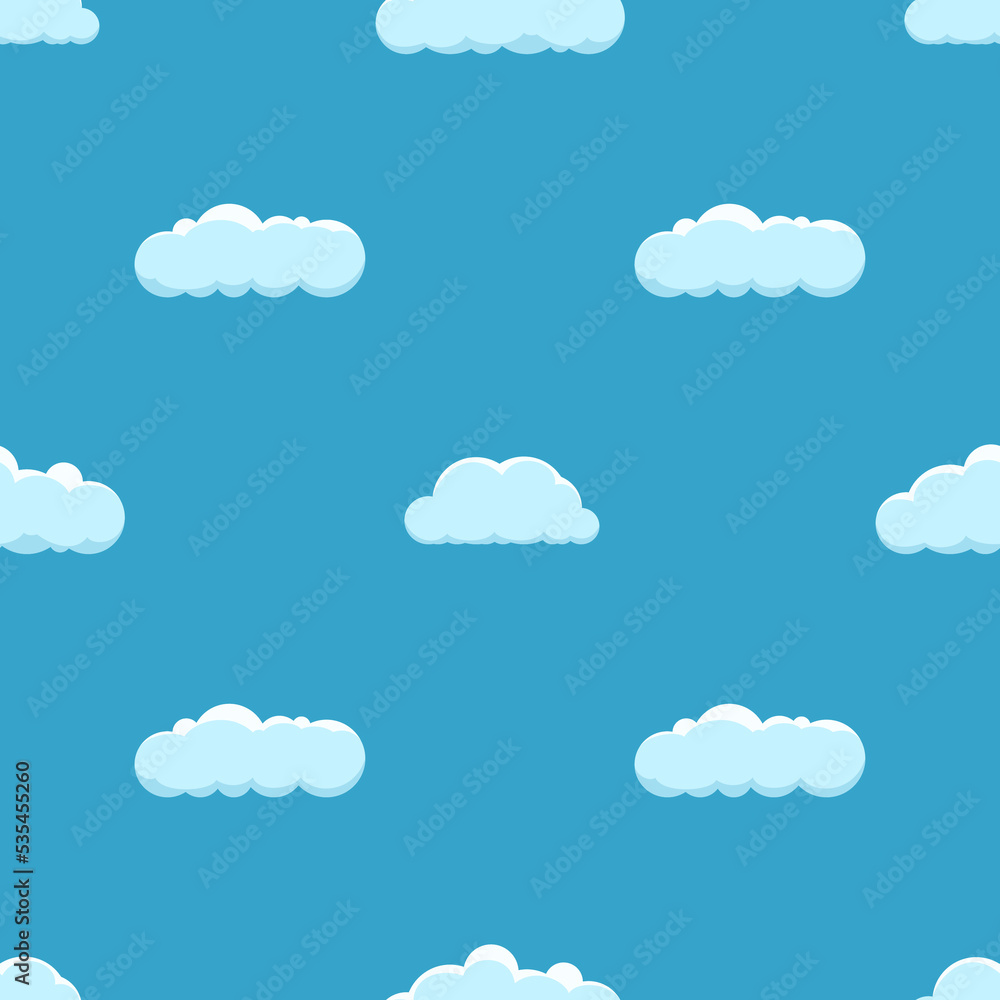 Seamless background with clouds Seamless background with clouds