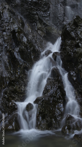 waterfall in the mountains