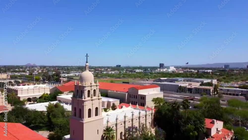 Pan around of a church in Phoenix Arizona Pan around of a church in Phoenix Arizona