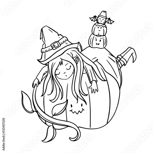 Chibi sleeping witch 