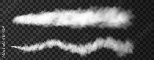 Smoke from military rocket launch.