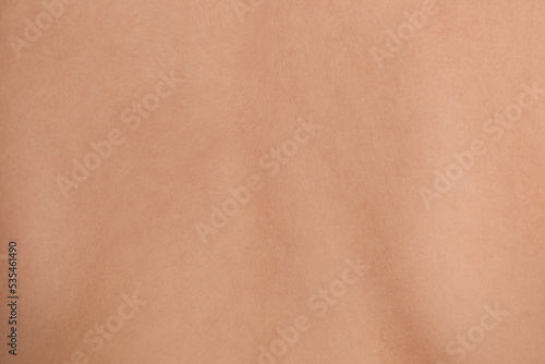 Human skin without birthmarks as background, closeup view