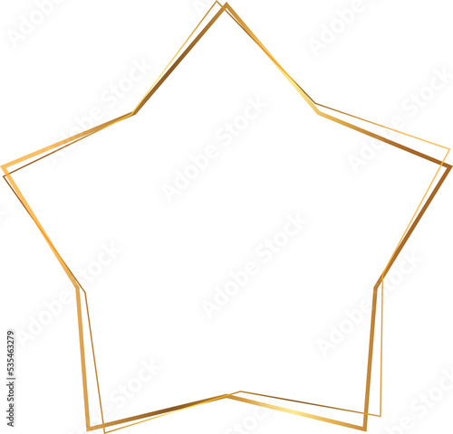 gold frame, golden border sticker frame