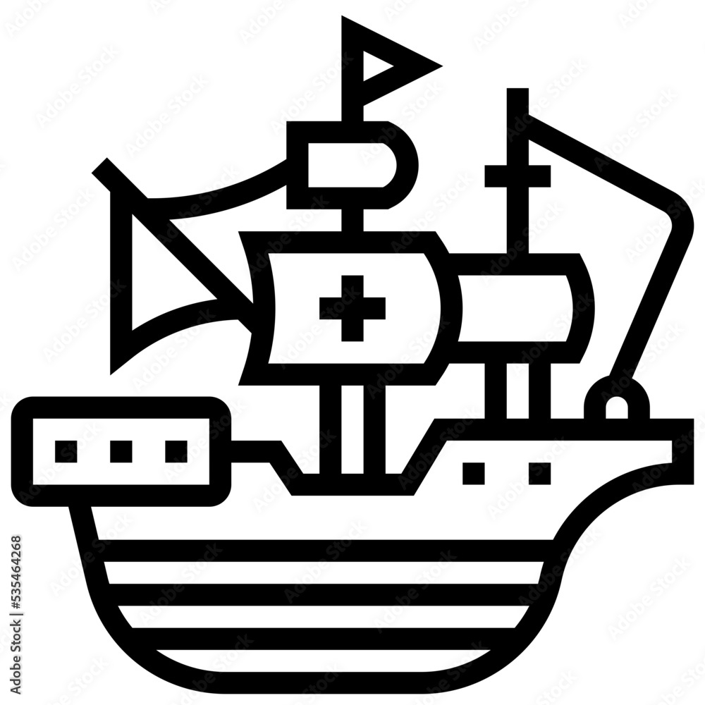 Obraz premium Ship icon