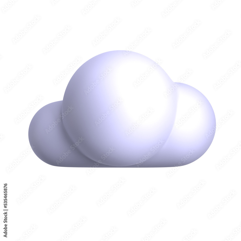 Cloudy 3d weather icon illustration Cloudy 3d weather icon illustration