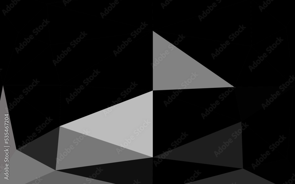 Dark Black vector blurry triangle template. Dark Black vector blurry triangle template.