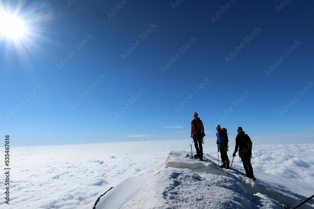 Multi day summer expedition through some glaciers in the alps. On the Monterosa massif starting from Zermatt and summiting multiple 4000m mountains