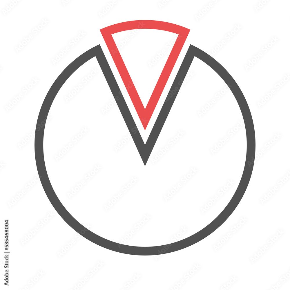 Icon installment payment for goods installments, credit circle segment Icon installment payment for goods installments, credit circle segment
