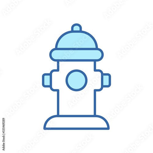 Fire Hydrant Line Icon. Fire Extinguishing Hydrant Linear Icon. Editable Stroke. Isolated Vector Illustration