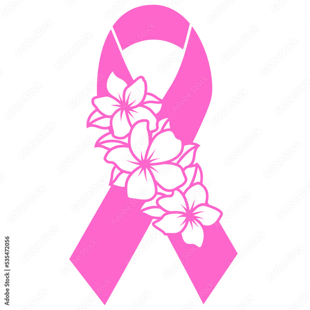 Pink Ribbon. Thin Line. Breast Cancer Awareness. Vector Illustration, Flat  Design Royalty Free SVG, Cliparts, Vectors, and Stock Illustration. Image  131307905.