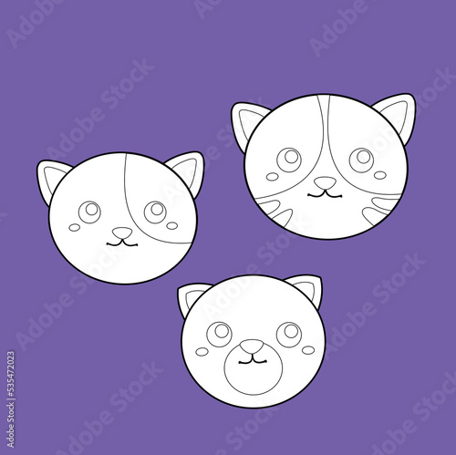 Cute Cats Pet Animals Indoor Digital Stamp
