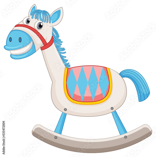 Isolated rocking horse for kids