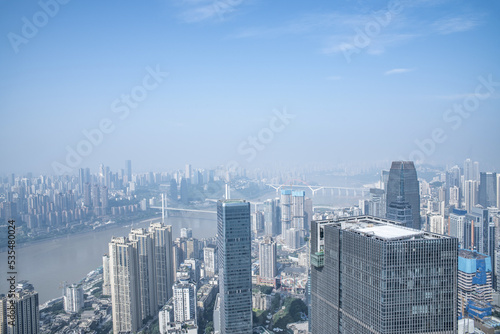 China Chongqing Jiangbeizui CBD building skyline