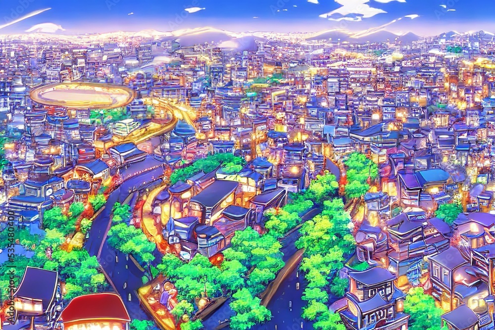 Anime background scenery city - Tìm với Google. View. Anime, Town Scenery  Anime HD wallpaper | Pxfuel