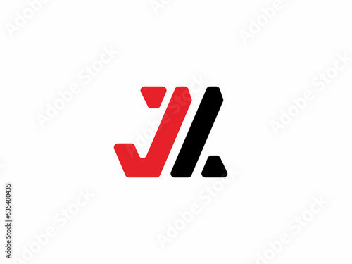 JL initial logo font simple and clean alphabet typography editable