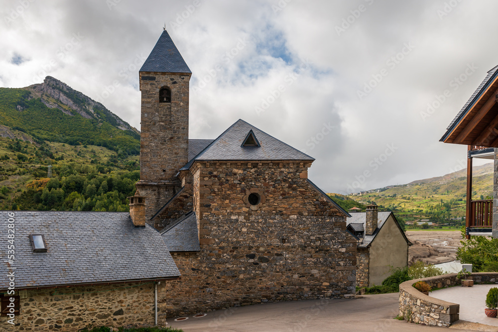 Church in the small village of Lanuza, in the Tena Valley, in the province of Huesca, Aragon, Spain Church in the small village of Lanuza, in the Tena Valley, in the province of Huesca, Aragon, Spain