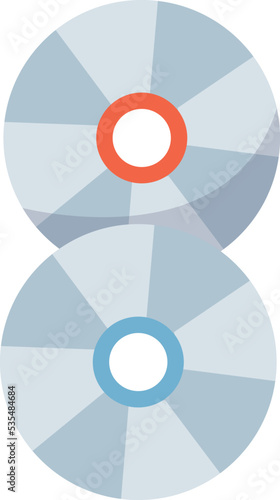 Compact disks icon. Vector illustration
