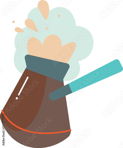 Cezve coffee icon. Vector illustration