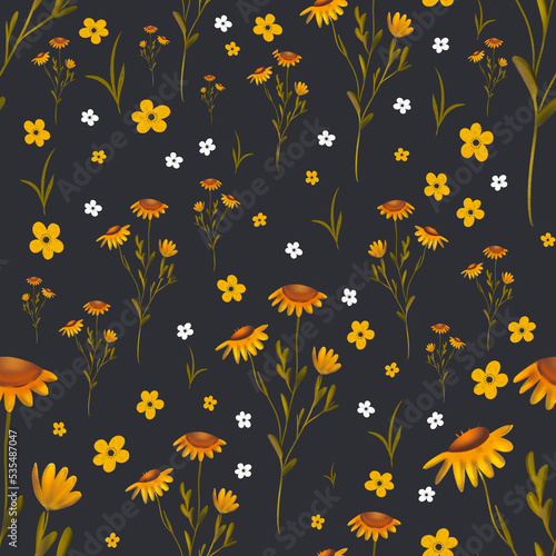 Sunflowers pattern 