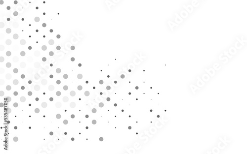 Light Silver, Gray vector template with circles. © Dmitry