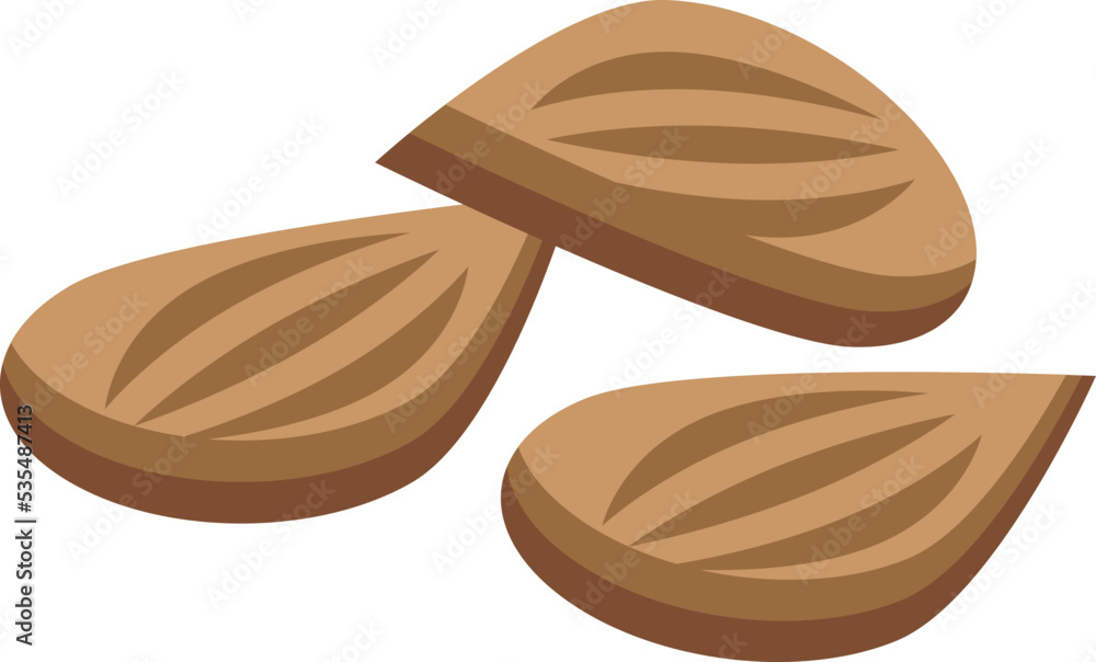 Snack nut icon isometric vector. Dry fruit. Fresh food Snack nut icon isometric vector. Dry fruit. Fresh food