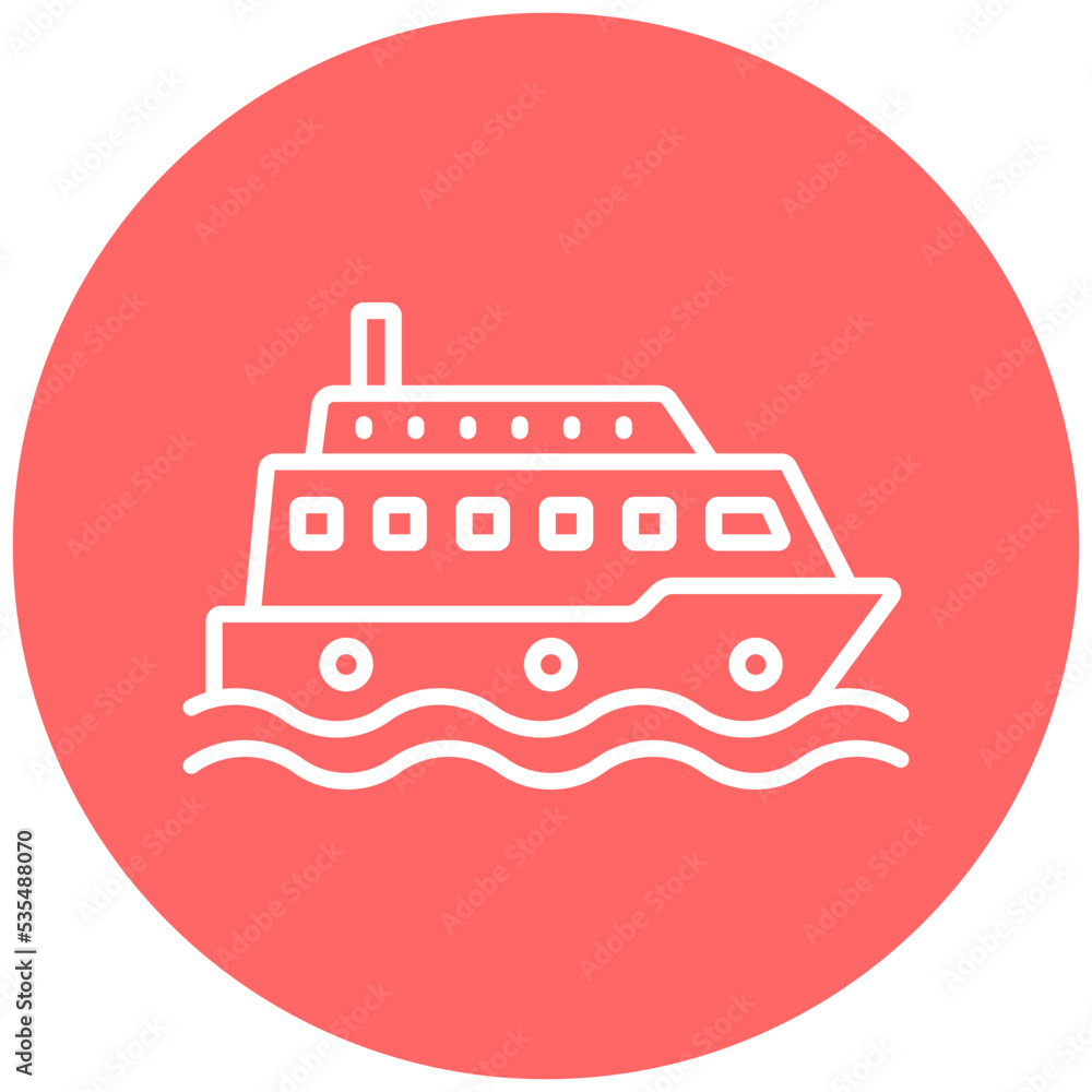 Ferry Boat Icon Style Ferry Boat Icon Style