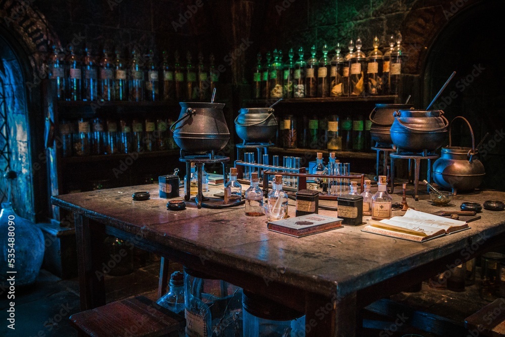 Obraz premium Dungeon potion classroom in Harry Potter Studio Tour, London