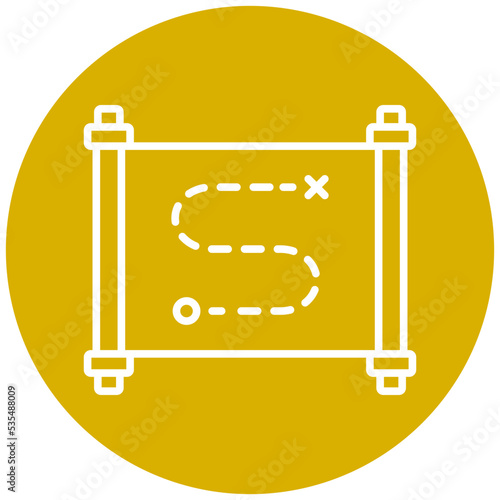 Treasure Map Icon Style