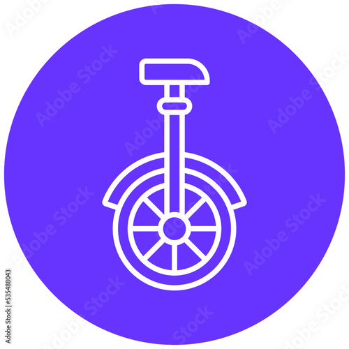 Monocycle Icon Style