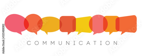 speech bubbles, communication concept, vector illustration