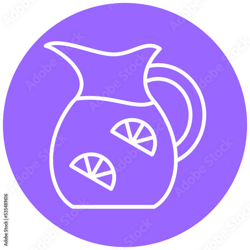 Lemonade Jug Icon Style
