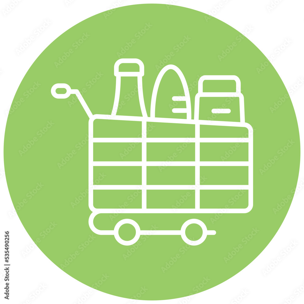 Grocery Icon Style Grocery Icon Style