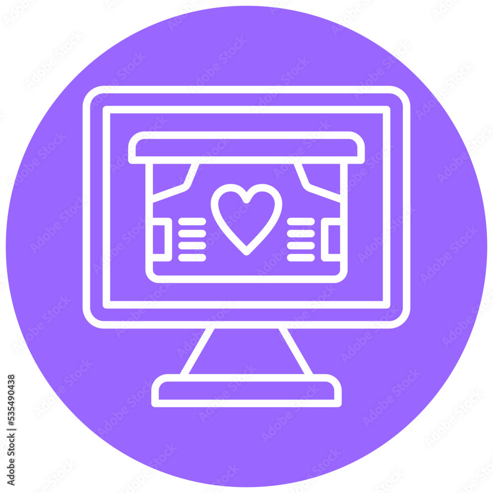 Online Donation Icon Style