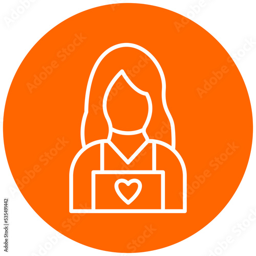 Child Caretaker Icon Style