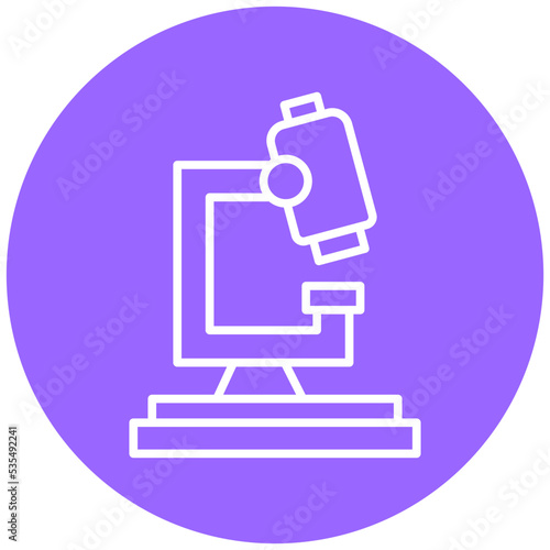 Microscope Icon Style