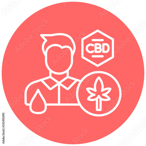 Cbd Oil Users Icon Style