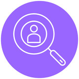 Employees Search Icon Style