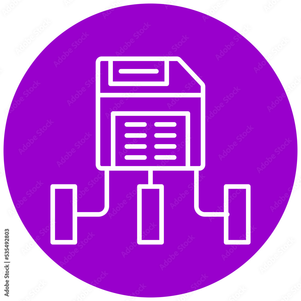 Big Data Icon Style Big Data Icon Style