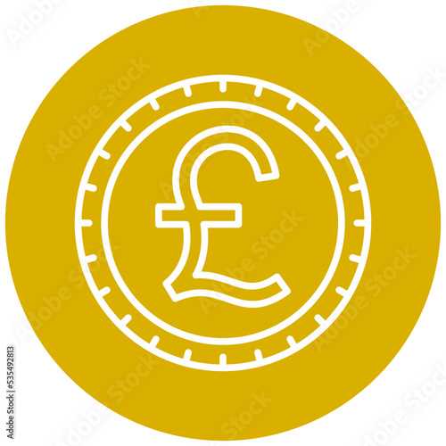 British Pound Icon Style