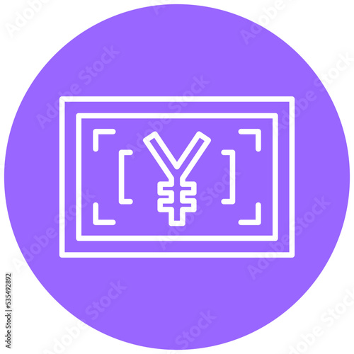 Japanese Yen Icon Style
