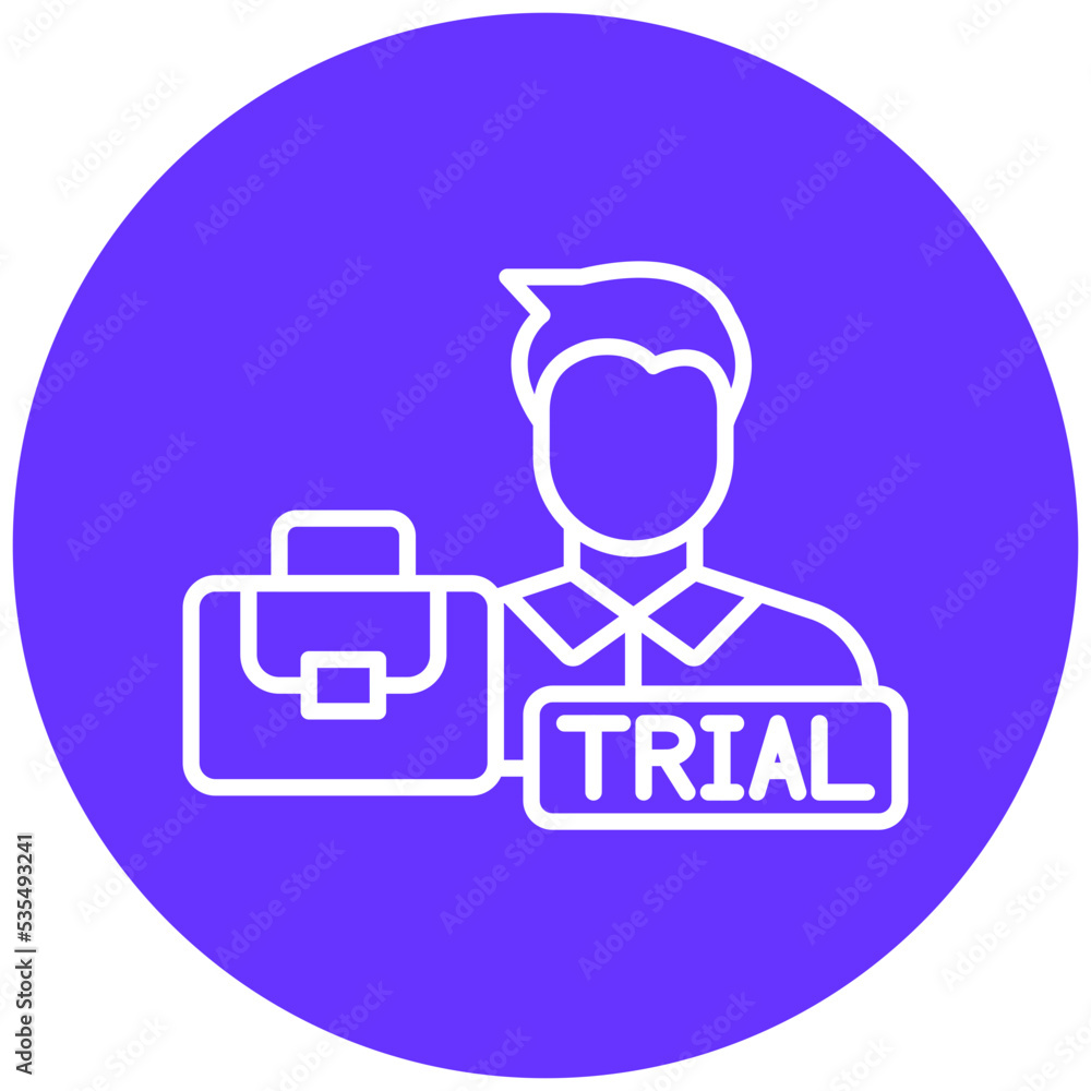Job Trial Icon Style Job Trial Icon Style