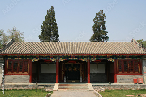 pavilion at the prince gong s mansion in beijing  china 
