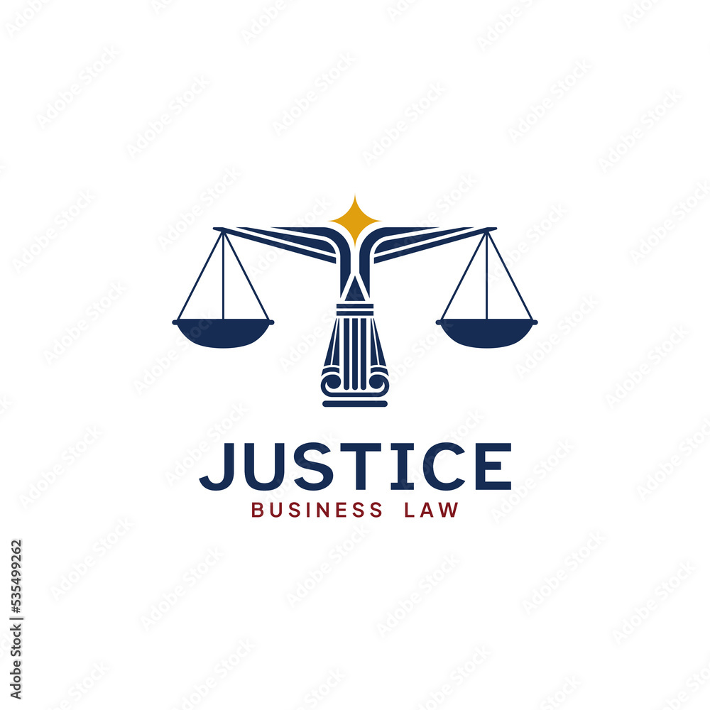 Justice Law Scales Vector Logo Template Justice Law Scales Vector Logo Template